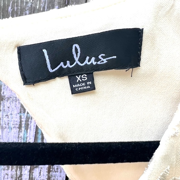 NWT Lulu’s Jaqueline Champagne Floral Embroidered Midi Dress - Picture 9 of 9